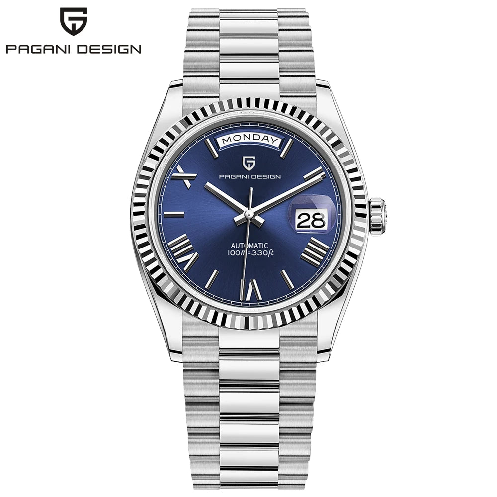 PAGANI DESIGN DD36 Double calendar 36MM mechanical automatic men watch Haiou ST16 sapphire luxury waterproof  relogio masculino