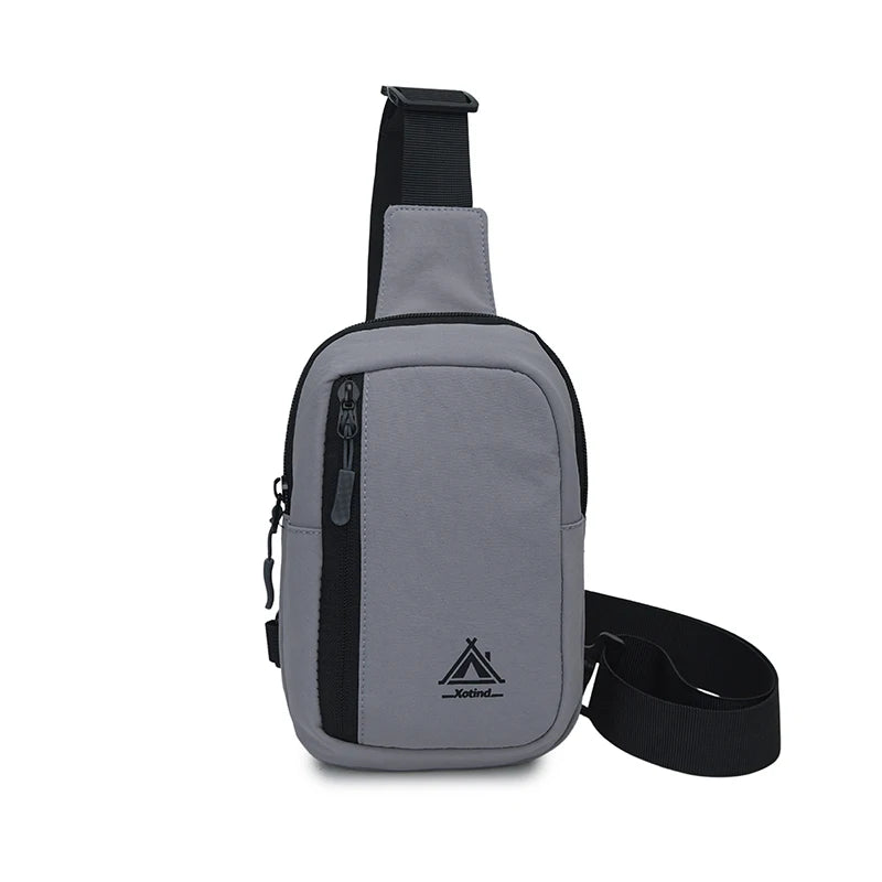 Brand Chest Bag for Men Women Fashion Sling Shoulder Crossbody Bag Nylon Waterproof for Outdoor Running Cycling Travel Phone Bag