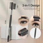 Eyelash Comb Set Lash Separator & Brow Brush for Precise Eye Makeup, 4 Pieces mbzr