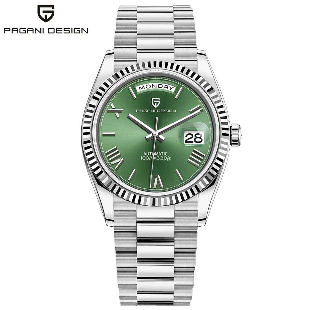PAGANI DESIGN DD36 Double calendar 36MM mechanical automatic men watch Haiou ST16 sapphire luxury waterproof  relogio masculino