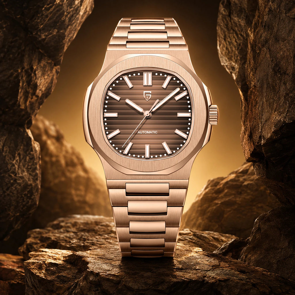 New Men's Watches PAGANI DESIGN Luxury Rose Gold Automatic Watch For Men Mechanical Wristwatch Waterproof AR Sapphire Clock 2026 EU Local Shipping