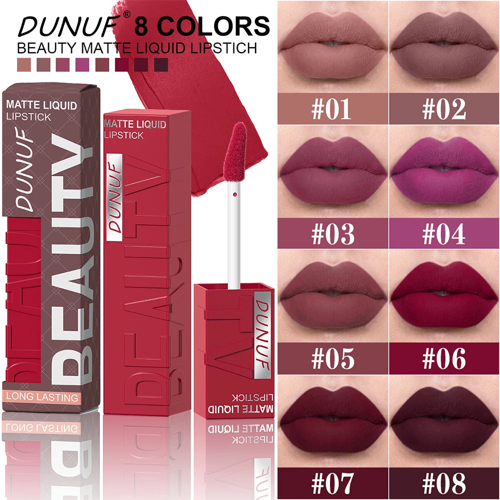 Matte Velvet Lipstick – Waterproof Long-Lasting Lip Color mbzr