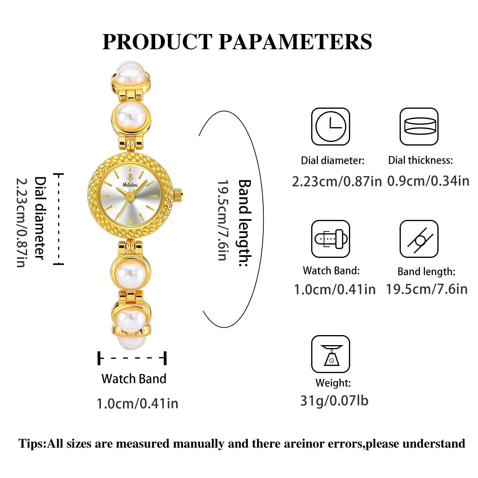 YaLaLuSi Vintage Gold  Green Women Watch  Inlaid Chain Bracelet Elegant Ladies Quartz  Wristwatch With Gift Box