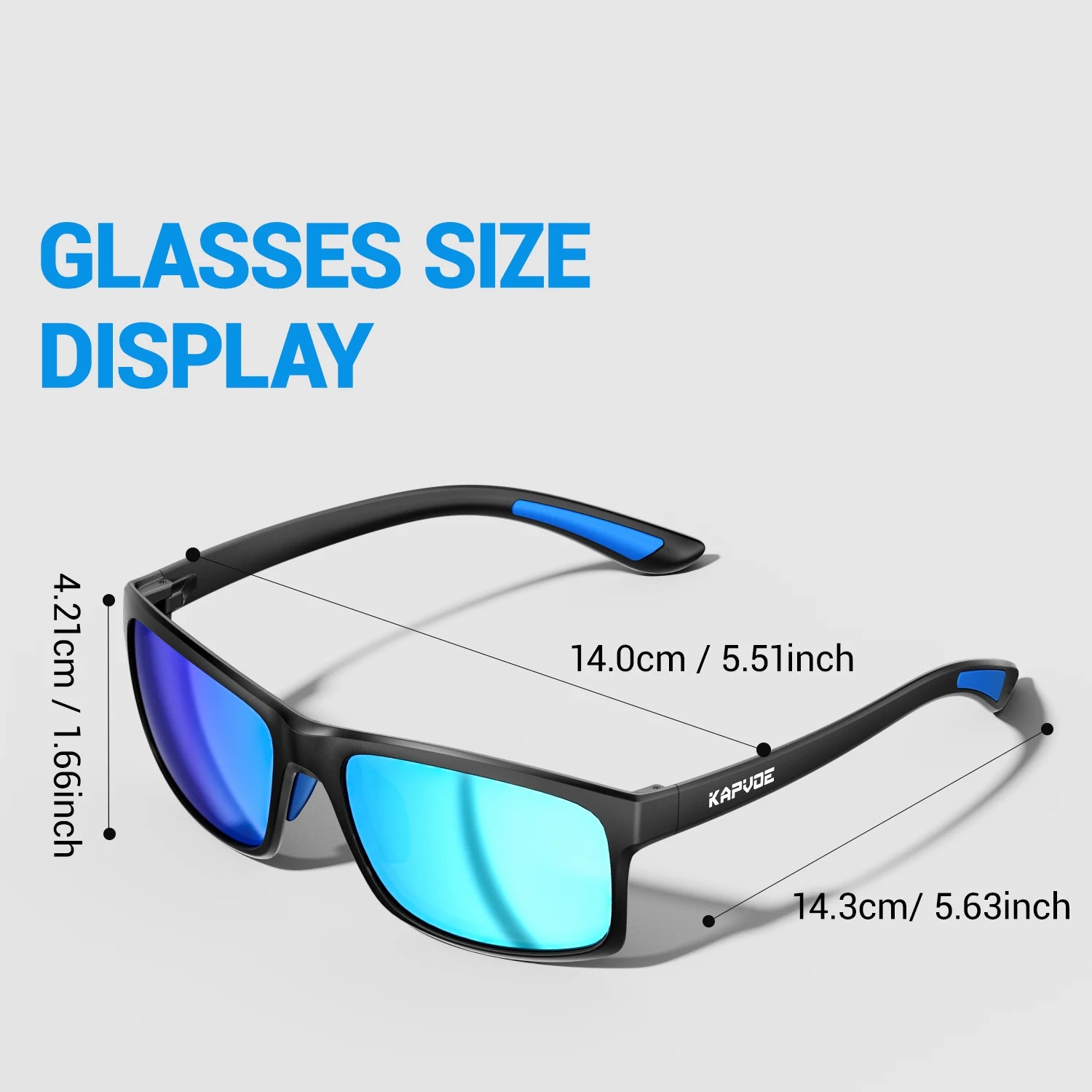 KAPVOE Anti-Glare Polarized Cycling Sunglasses Fashion Men Women Ultralight Fishing Glasses MTB Bicycle Marathon Sports Glasses Large-Frame Sports Running UV400 Goggles