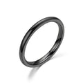 1PC 2mm Thin Stainless Steel Rings Rose Gold Fashion Simple Titanium Steel Rings for Women Girl Gifts