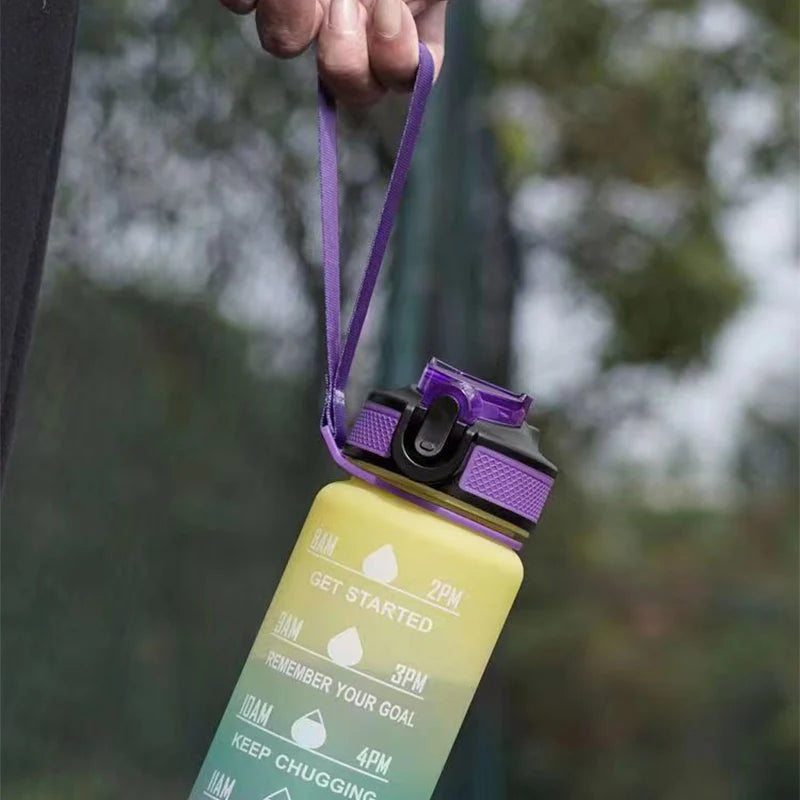 BPA Free Leak Proof Sports Water Bottle - High Quality Portable Shatterproof Cup for Hiking Travel Gym 1000ml mbzr