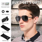 CLLOIO Men Classic Aluminum Polarized Sunglasses Women Driving Glasses Pilot Sun Glasses Brand Designer Male Vintage Sunglasses mbzr