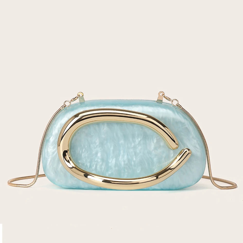 Fashion Women's Handbag Bride Metal Gold Women Luxury Evening Banquet Clutch Bag Shoulder Wedding Purse Party Crossbody Bag mbzr
