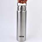 1pc Large Capacity Stainless Steel Sport Water Bottle Single-layer Rugged Water Cup Metal Flask Drinkware Camping Sports Gym mbzr