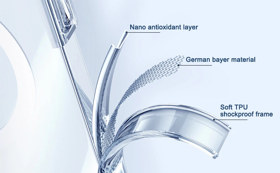 Stand Clear Magnetic Phone Case for iPhone 17 Pro Max Air 16 15 14 13 12 11 X XS Cases with Kickstand Transparent Holder Cover