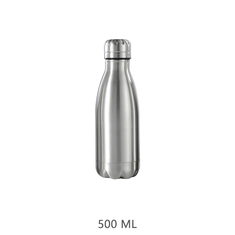 Stainless Steel Water Bottle 1 Liter Free Shipping Items, Drink Bottle for Sport Travel Cups,  500 750 1000ml Water Bottles mbzr