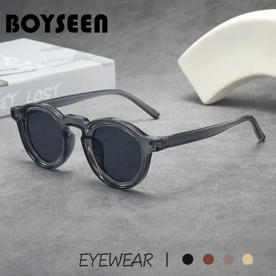 2025 Retro Thick Framed Oval Sunglasses For Men American Style Gray Eyewear Retro Leopard Print Glasses UV400 Prescription