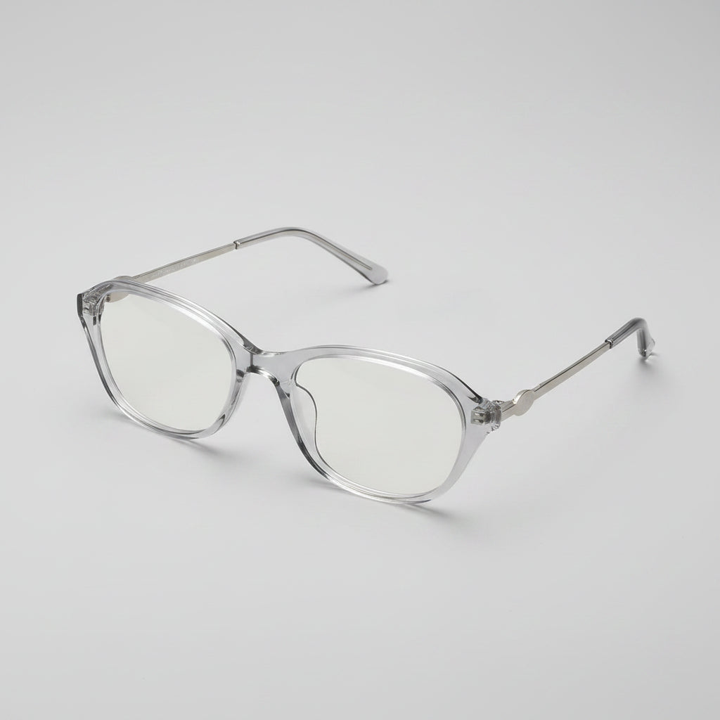 Oval Shaped Myopia Glasses Durable Anti Blue Light with Metal Frames Finished Myopia Glasses Suitable for Various Face Shapes mbzr