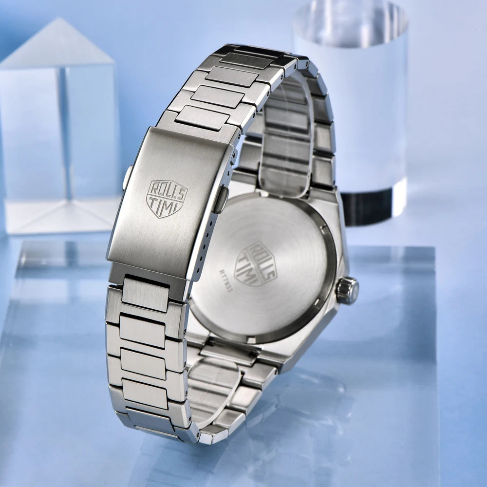 RollsTimi Men's Watches 2026 Top Luxury Watch For Men Quartz Man Waterproof Sports AR Sapphire Luminous Stainless Steel Clock Gift mbzr