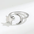 Anti Stress Anxiety Fidget Rings for Women Satinless Steel Spinner Sunflower Sun Star Ring Trendy Jewelry