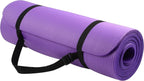 Extra Thick 1/2-Inch Yoga Mat with Carrying Strap and Blocks, Non-Slip Exercise Mat for All Shapes mbzr