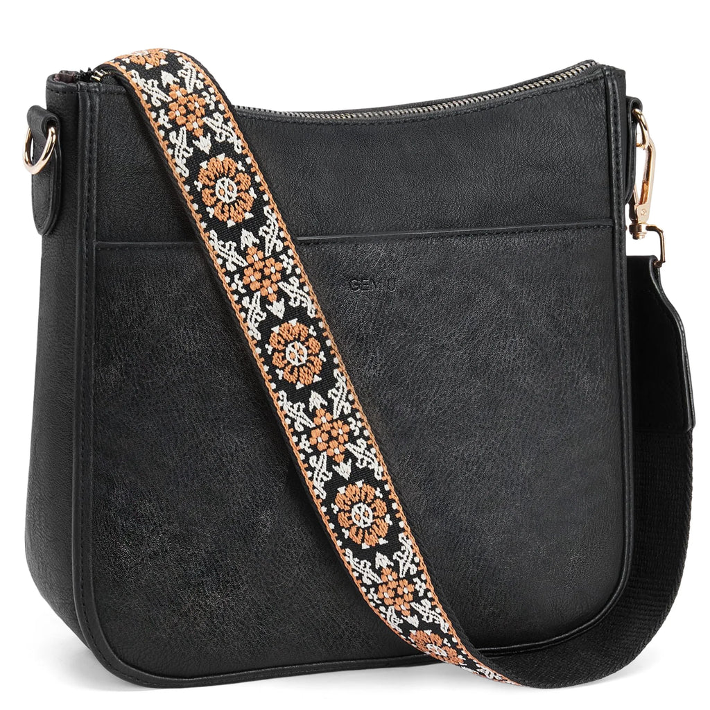 GEMIU Fashionable Women's Bag New Shoulder Bags Casual Tote Bag Cross Body Bags with Adjustable Long Strap Ladies Faux Leather Bag