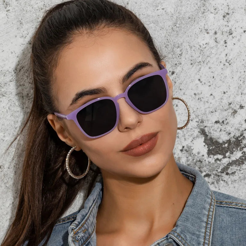 Fashion Vintage Square Sunglasses for Women Brand Designer Luxury Mirror Sun Glasses Retro Female Shades Ladies UV400 Protection Summer Outdoor Sunglasses