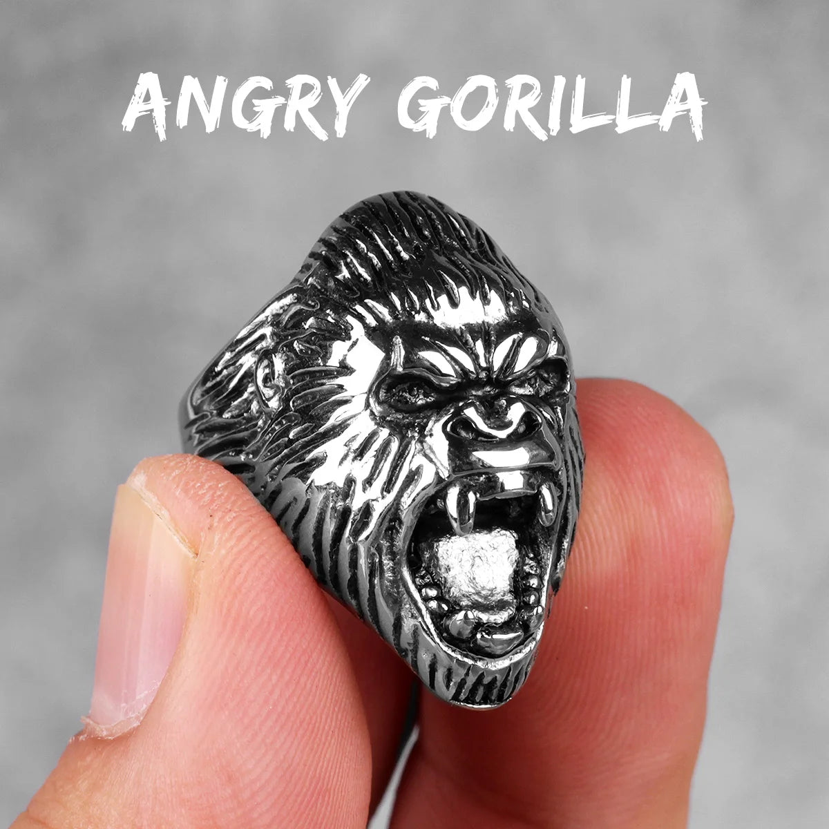 Stainless Steel Animal Rings Eagle Dog Dragon Bird Snake Hip Hop Trendy