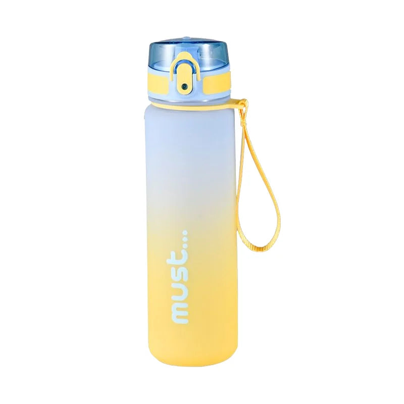500/650ml Sports Water Bottle High Capacity Plastic Fitness Portable Durable Camping Hiking Workouts Outdoor Sports Cups mbzr