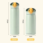 304 Stainless Steel Thermos Cup with Straw, 320/460ml Insulated Water Bottle, Leak Proof Travel Mug Vacuum Flask mbzr