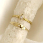 Hot Selling Gold Plated Stainless Steel Rings For Women Heart Ring Jewelry Accessories