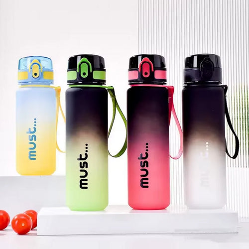 500/650ml Sports Water Bottle High Capacity Plastic Fitness Portable Durable Camping Hiking Workouts Outdoor Sports Cups mbzr