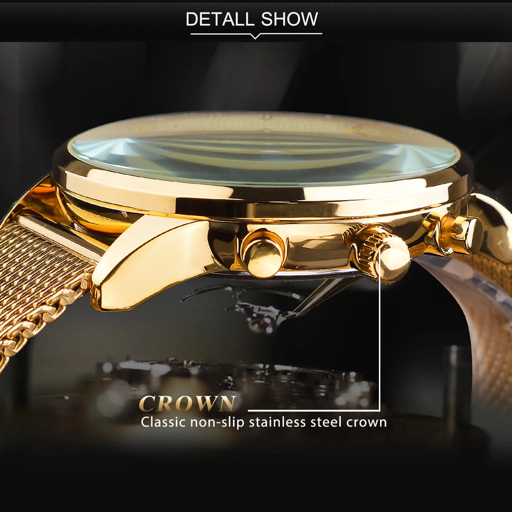 REWARD Classic Gold Wrist Watches For Top Brand Luxury Business Date Waterproof Luminous Stainless Steel Men Quartz Wristwatch
