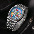 1pc CILOA Men's High-Quality Cartoon Dial Waterproof Quartz Watch, Everyday Wear