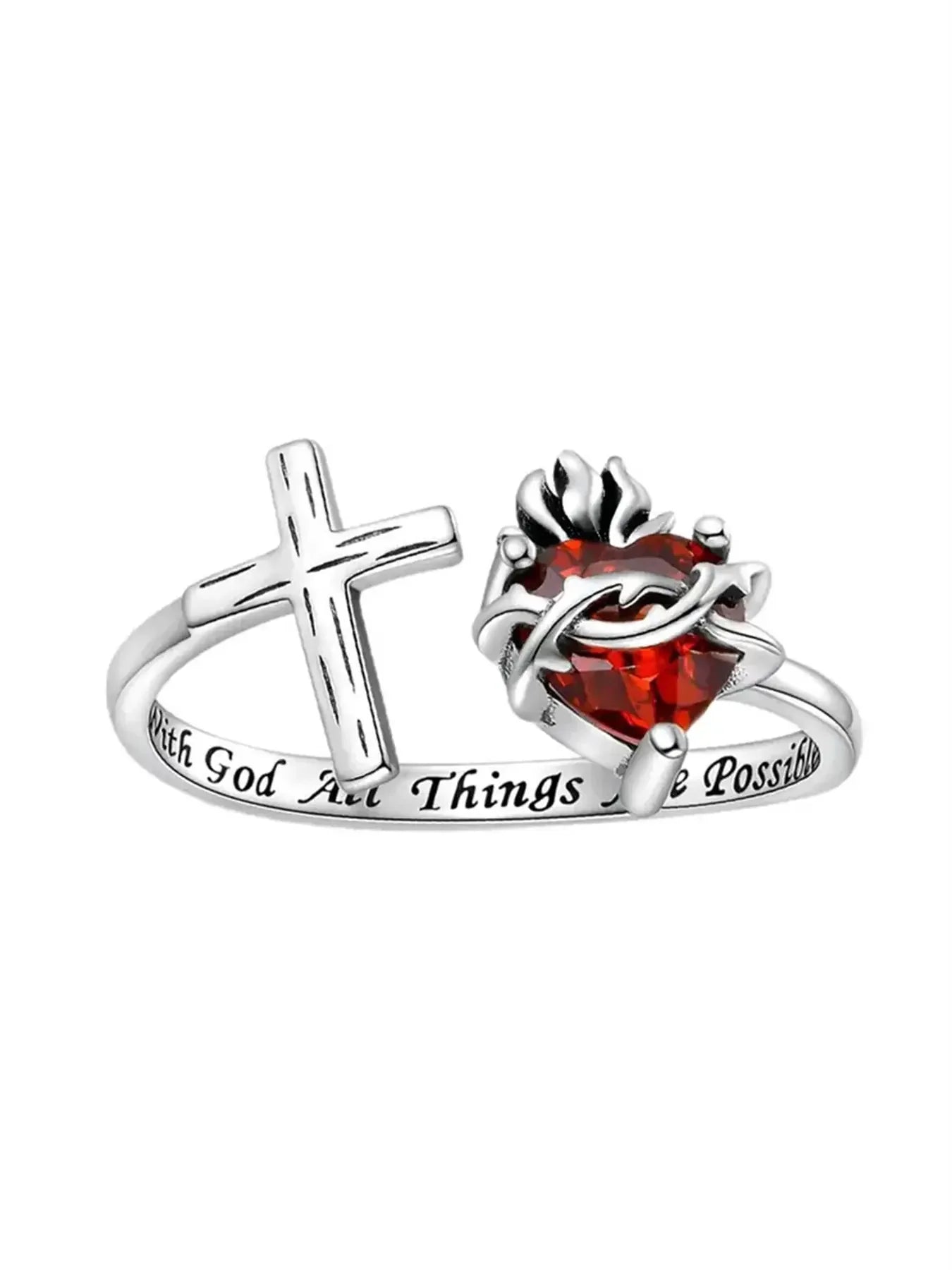 1 PC Fashion Cubic Zirconia Cross Ring For Women For Wedding Engagement Party Jewelry Valentine's Day Gift Artificial Zircon Rings
