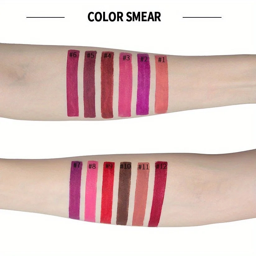 Matte Lipstic Long-Lasting, High-Pigment Velvet Finish, Smooth & Non-Drying Formula, Multiple Bold Shades for All Skin Tone mbzr