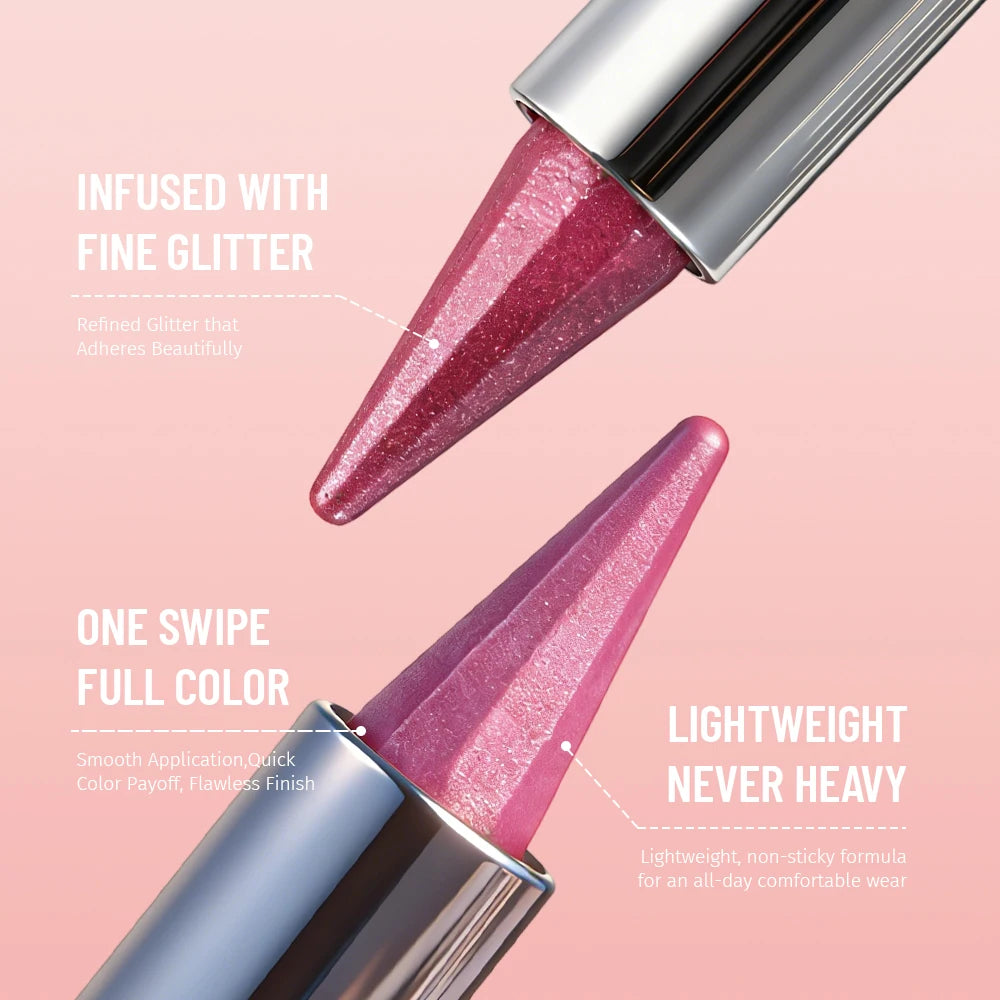 Waterproof and shimmery lipstick, waterproof and sweatproof, long-lasting and smudge-proof, not easy to smudge. mbzr