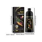 2pcs Black Hair Colouring Shampoo Natural Herbal Essence 3 in 1 Colouring Shampoo Clean Dandruff Removing for Covering White mbzr