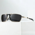 Outdoor Polarized Glasses Xmetal Badman Alloy Polygonal Glasses Silver Frame Polarized Goggles Cycling Outdoor Sports Goggles mbzr
