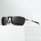 Outdoor Polarized Glasses Xmetal Badman Alloy Polygonal Glasses Silver Frame Polarized Goggles Cycling Outdoor Sports Goggles mbzr