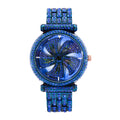 Ladies Rose Gold Rotating Dial Quartz Watch with Zircon, Stylish Luxury Design, Elegant and Fun, Perfect for Daily Wear mbzr