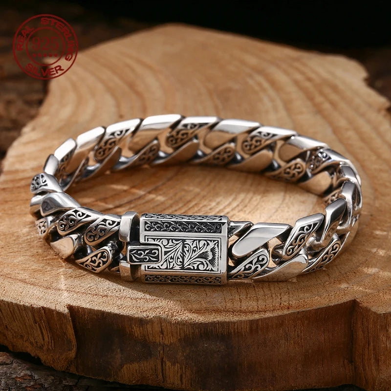 Timeless Vine Garland Buckle Retro Punk Tank Bracelet Jewelry Creativity Gift