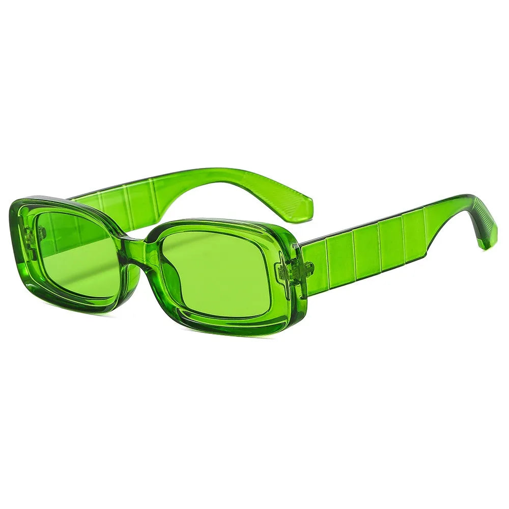 Hip Hop Small Square Candy Color UV400 Sunglasses Unisex