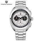 PAGANI DESIGN Men's Watch Yellow Dial Quartz Chronograph Watch Men Japan VK63 Sapphire glass Wrist Watch Men 2026 New Waterproof