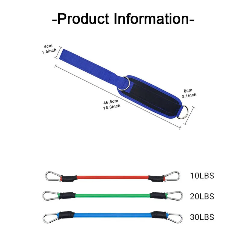 Ankle Straps Resistance Bands Set Fitness Workout  Equipment  Yoga Elastic Fitness Ankle Weight Band for Gym Man Woman TLD01 mbzr
