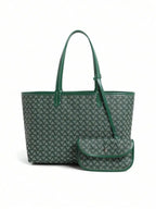 Women Minimalist Tote Bag Set With Wallet, Large Capacity Shoulder Bag, Office Casual Handbag mbzr