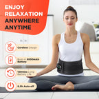 5-speed Heated Waist Belt Lower Back Lumbar Support Heating Pad 3 Vibration Massage Brace Abdomen Warm Menstrual Care Wrap mbzr