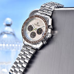 PAGANI DESIGN 2026 New Saturn Watch Luxury Quartz Watches For Men Stainless steel Luminous AR Sapphire crystal Chronograph Man