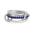 316 Stainless Steel PVD Mixed Metals Multi Layered Finger Rings Shiny CZ Zircon Stackable Ring Set Non Tarnish Dainty Jewelry