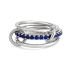 316 Stainless Steel PVD Mixed Metals Multi Layered Finger Rings Shiny CZ Zircon Stackable Ring Set Non Tarnish Dainty Jewelry
