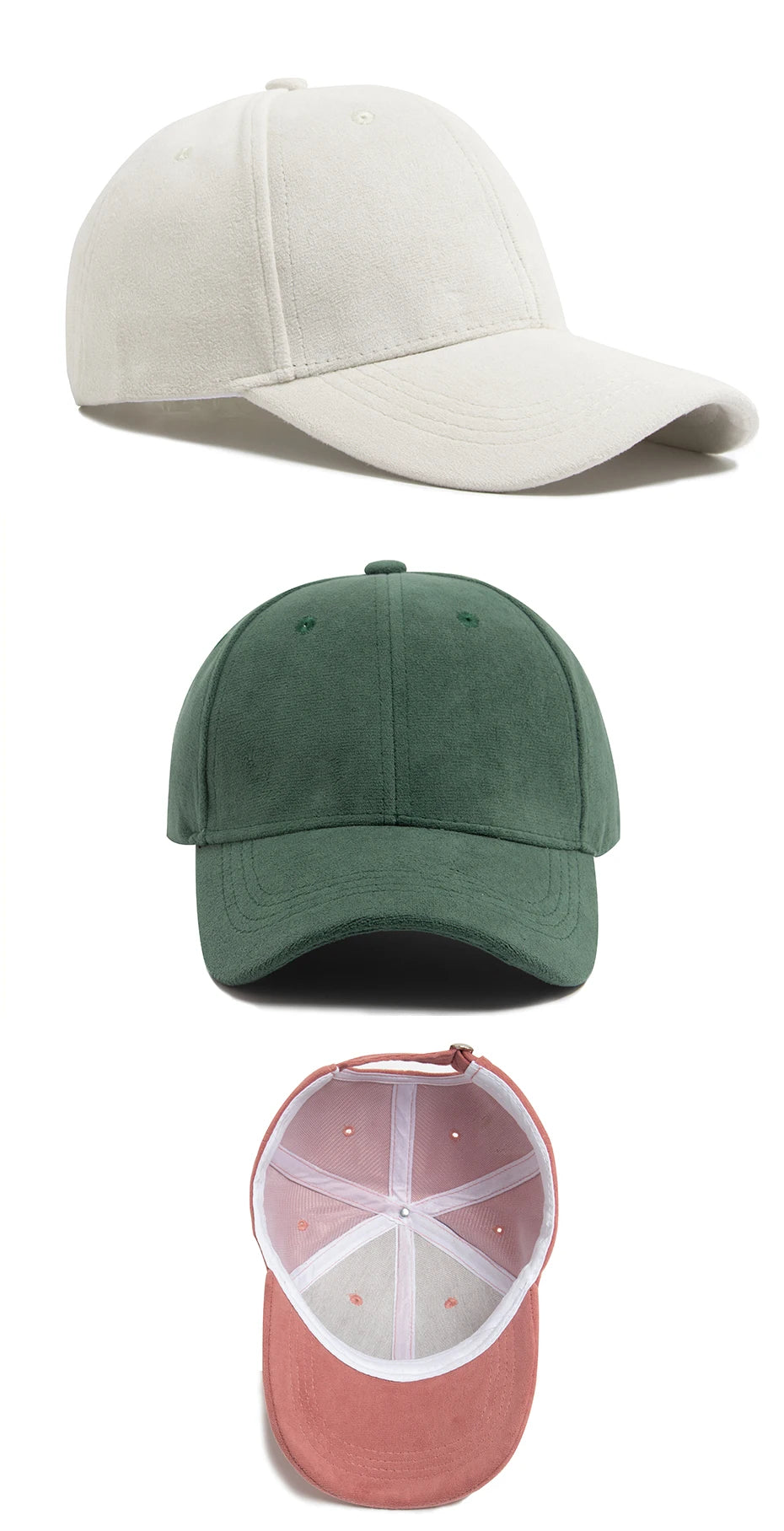 Suede Baseball Caps Solid Fashion Outdoors Casual Travel Sun Visor Hat Multicolour Unisex