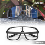 SCVCN Outdoor  Photochromic Cycling Glasses Bicycle Sport Sunglasses Clear MTB BMX Men Women Running Driving mbzr