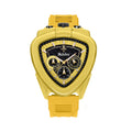 YaLaLuSi Unique Triangle Men Watch Silicone Strap Chronograph Quartz Wristwatch Fashion Sport Waterproof Male Clock Gift