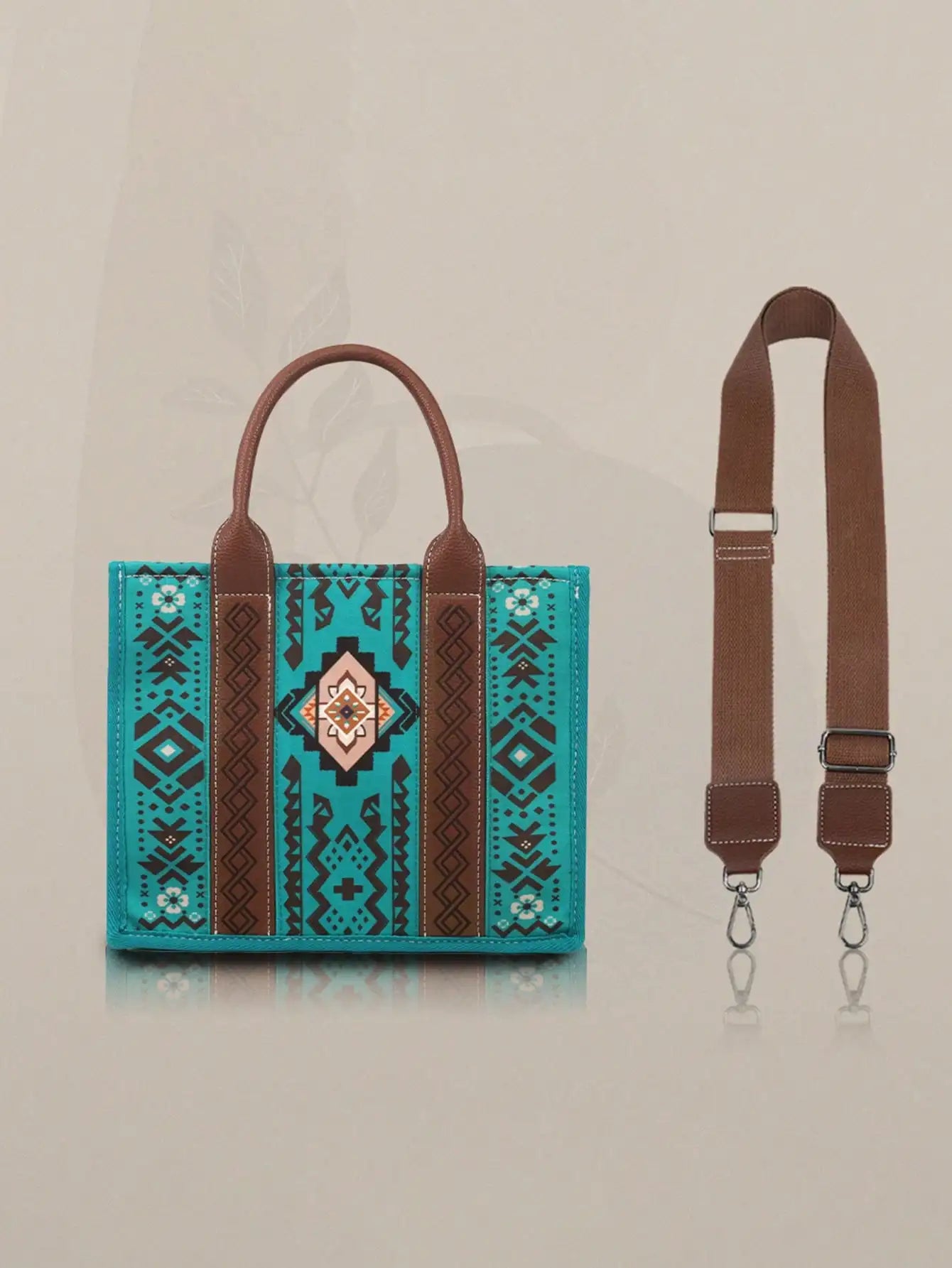 Boho Tassel Tote & Crossbody Purse Set for Women