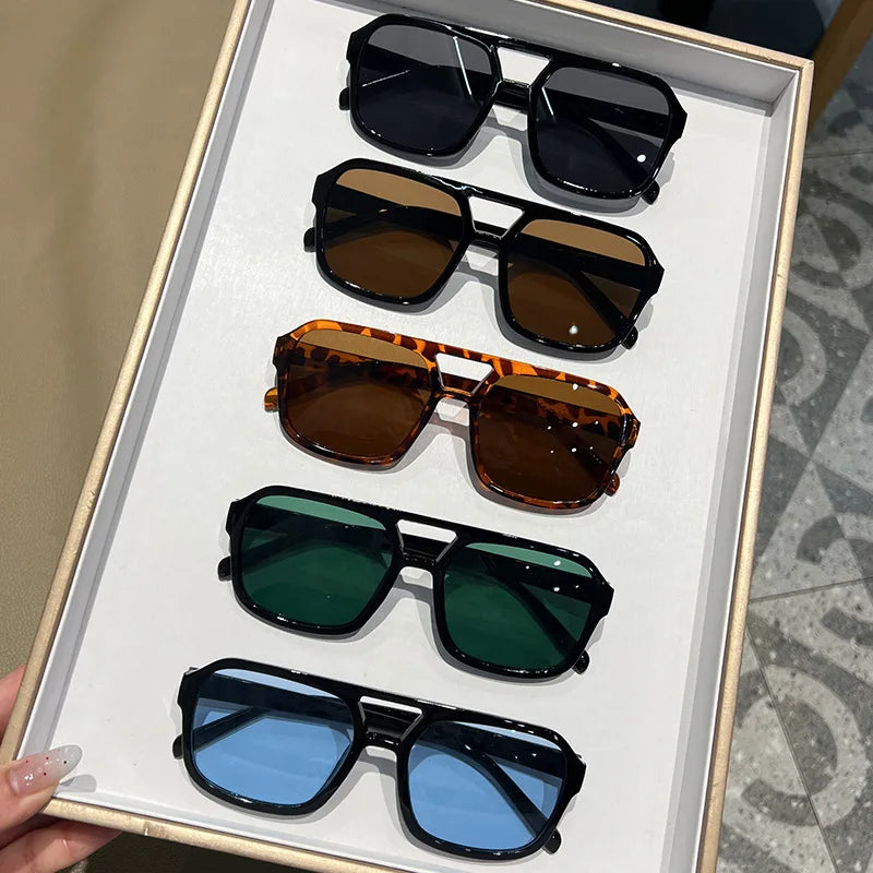 Vintage Square Sunglasses Women Brand Designer Retro Sun Glasses Female Shades Mirror Fashion Outdoor Очки Солнечны